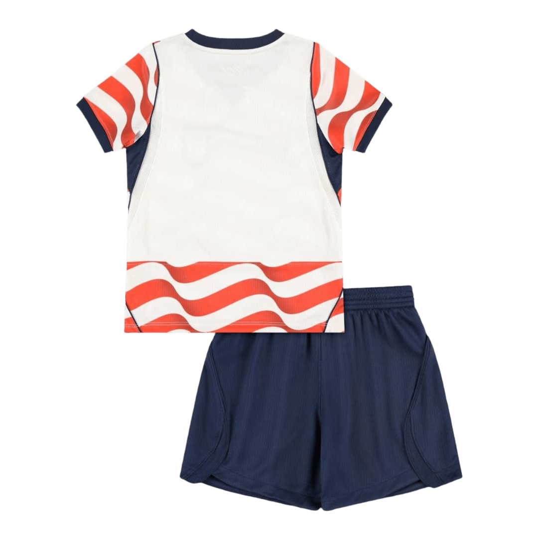 Kids USMNT Home Soccer Jersey Kit(Jersey+Shorts) World Cup 2026 Red&White