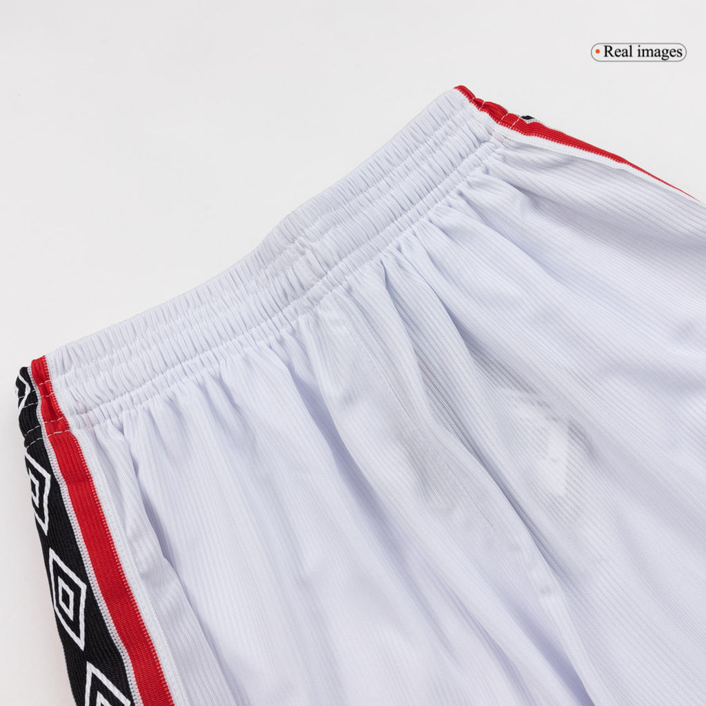 Retro 1998 Manchester United Home Shorts White