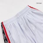 Retro 1998 Manchester United Home Shorts White