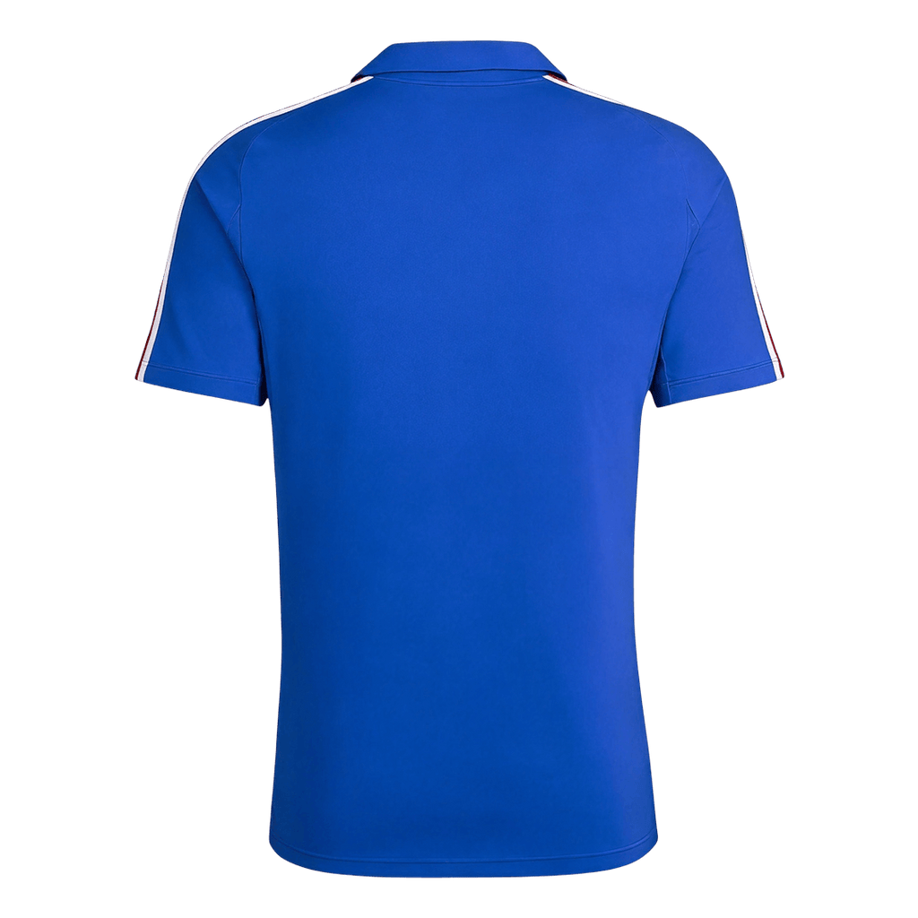 Men Retro Fan Version 1984 France Home Soccer Jersey Short Sleeve Blue