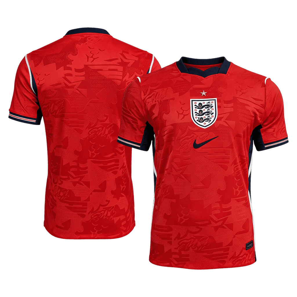Player Version England Away Soccer Jersey World Cup 2026 Red