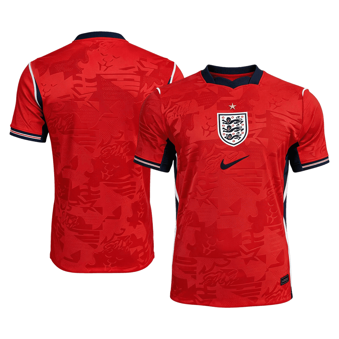 Player Version England Away Soccer Jersey World Cup 2026 Red