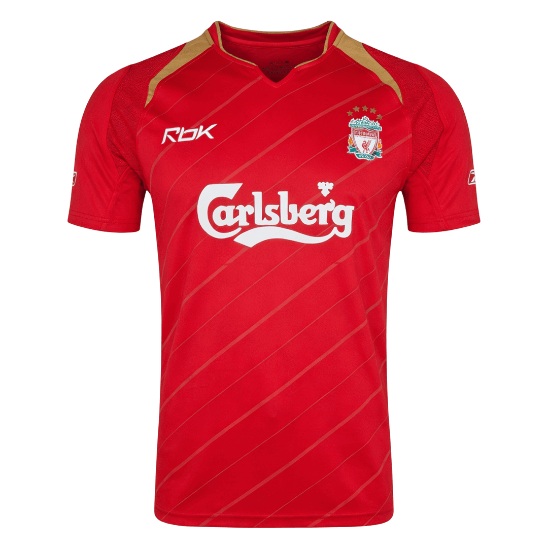 Liverpool 2005/06 Retro Home Soccer Jersey