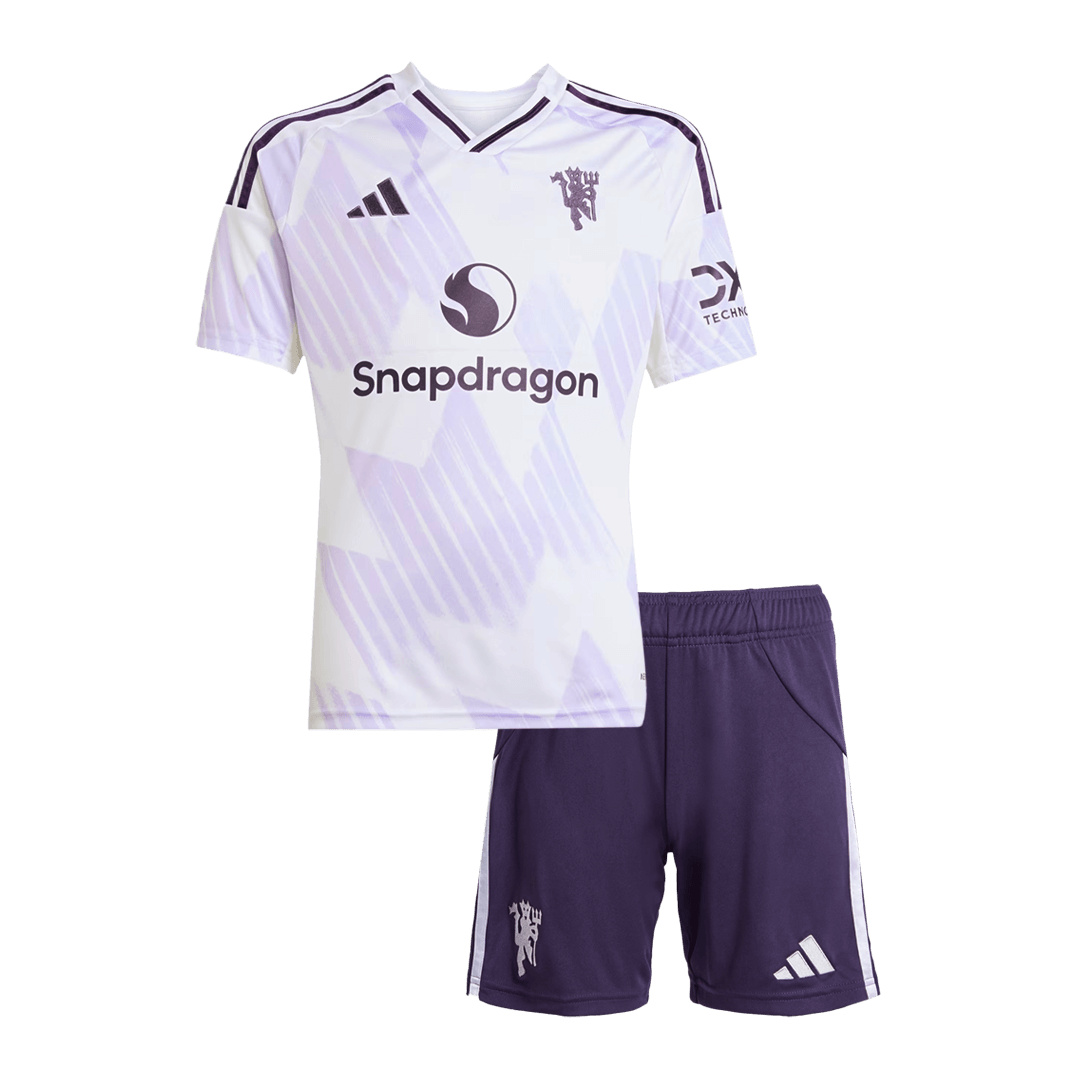 Kids Manchester United 2025/26 Away Soccer Kit