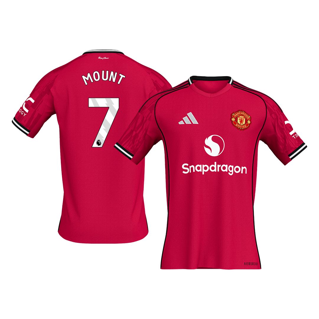 Manchester United 2025/26 Home Soccer Jersey - MOUNT #7
