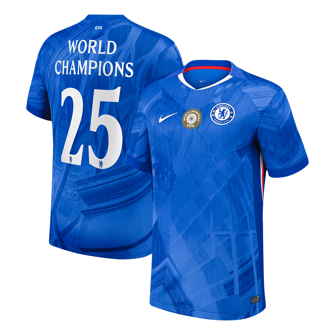 Chelsea 2025/26 Home Soccer Jersey - WORLD CHAMPIONS #25