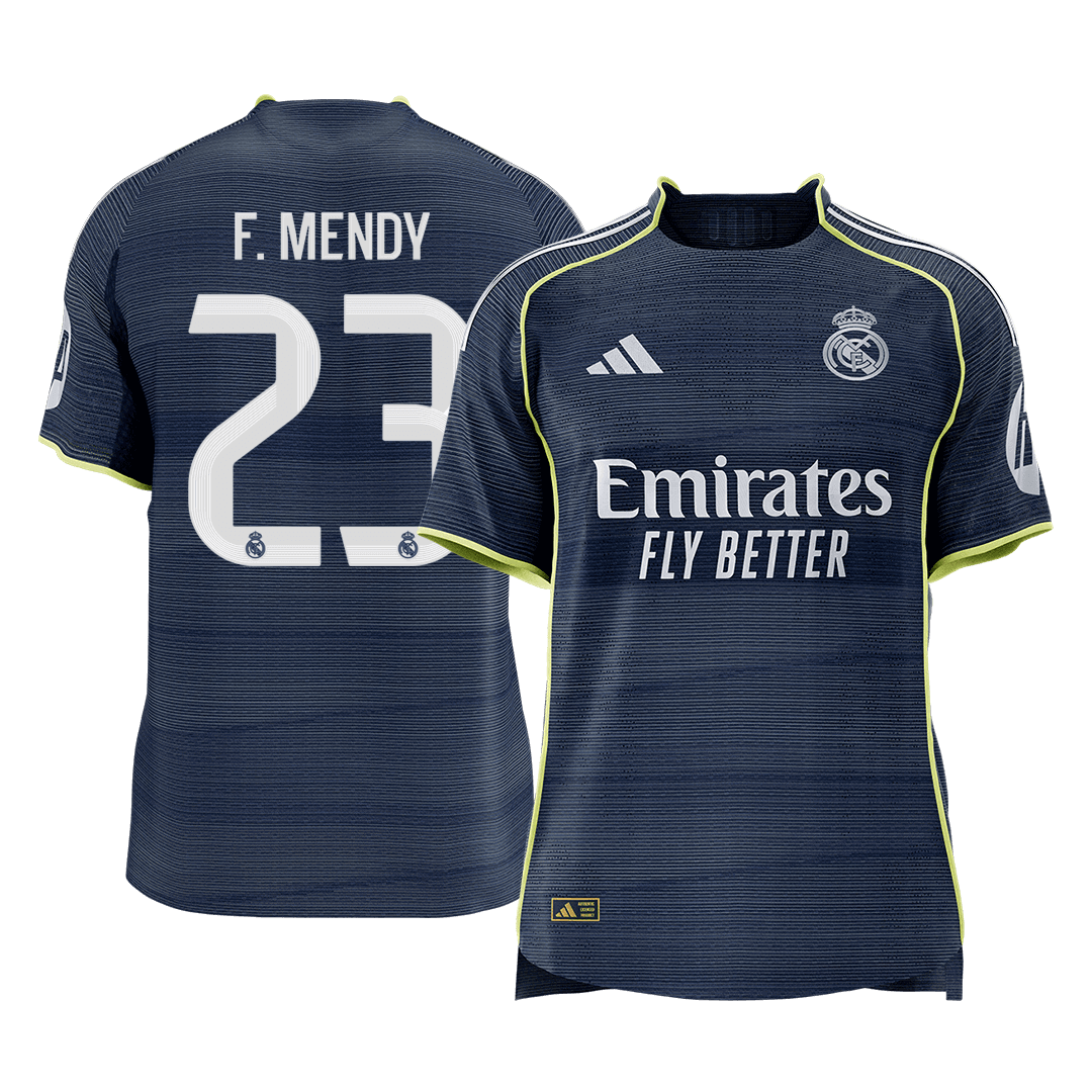 Real Madrid 2025/26 Away Soccer Jersey - F.MENDY #23 - Player Version