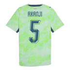AKANJI #5 Switzerland Away Soccer Jersey World Cup 2026 Green
