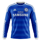 Retro 11/12 Chelsea Home Champions League Long Sleeve Jersey Blue