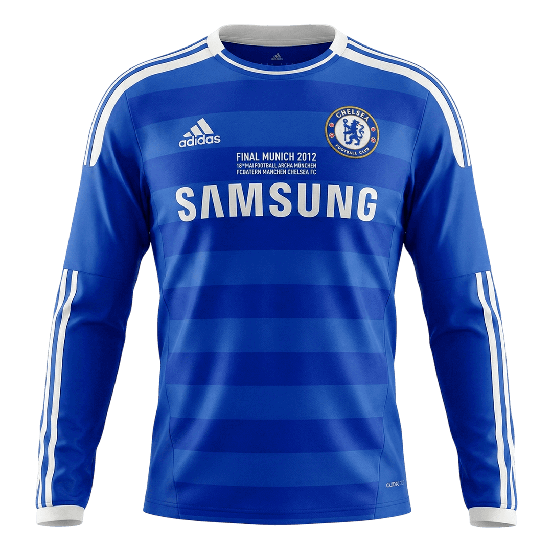 Chelsea 2011/12 Retro Home Long Sleeve Soccer Jersey