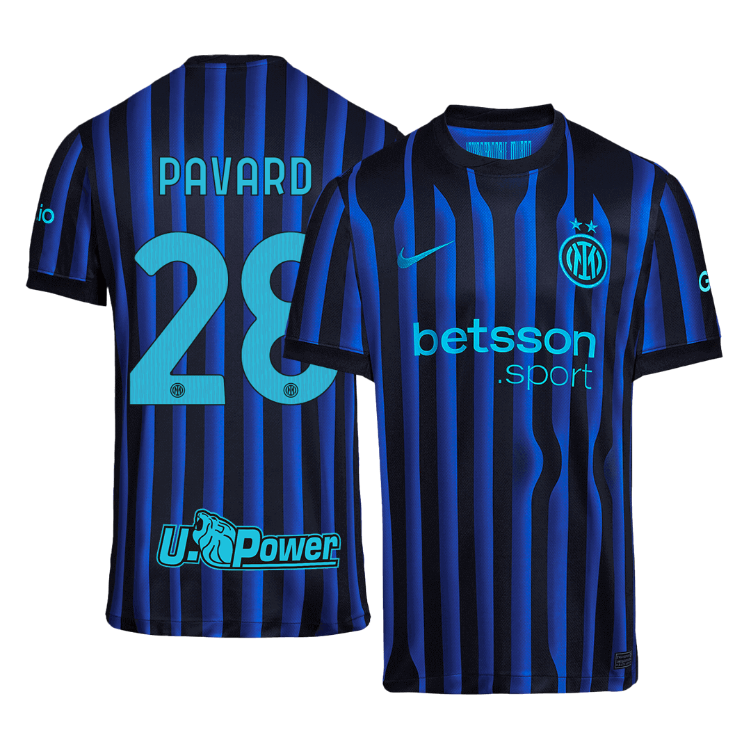 Inter Milan 2025/26 Home Soccer Jersey - PAVARD #28