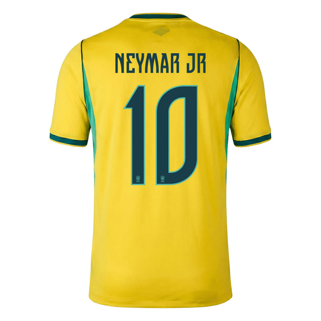 Brazil NEYMAR JR. #10 Soccer Jersey Home Custom Shirt World Cup 2026