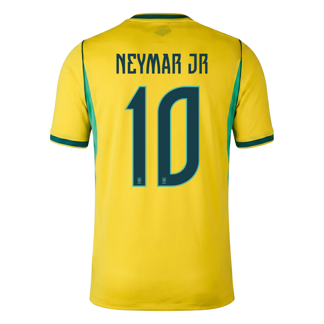 Brazil NEYMAR JR. #10 Soccer Jersey Home Custom Shirt World Cup 2026