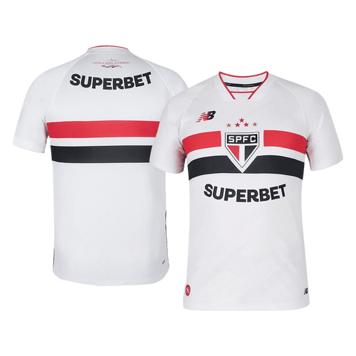 Men Fan Version Sao Paulo Home Soccer Jersey 2026 White