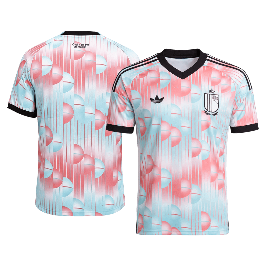Belgium Away Soccer Jersey World Cup 2026 Blue&Pink