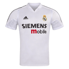 Men Retro Fan Version 04/05 Real Mardid Home Soccer Jersey Short Sleeve White