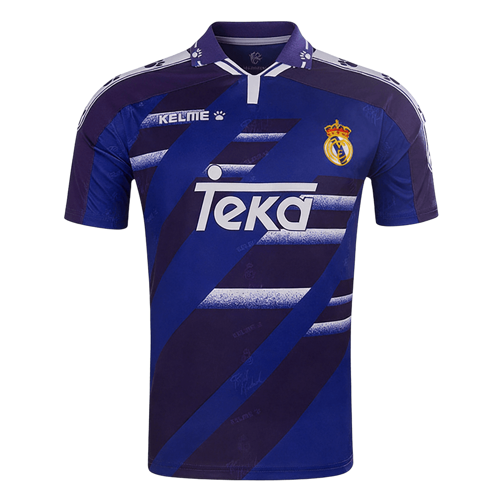 Men Retro Fan Version 94/96 Real Mardid Away Soccer Jersey Purple