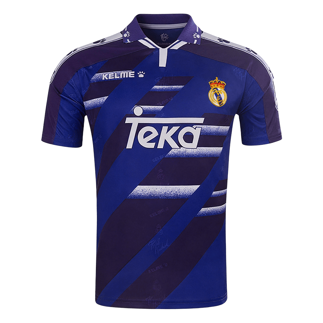 Men Retro Fan Version 94/96 Real Mardid Away Soccer Jersey Purple
