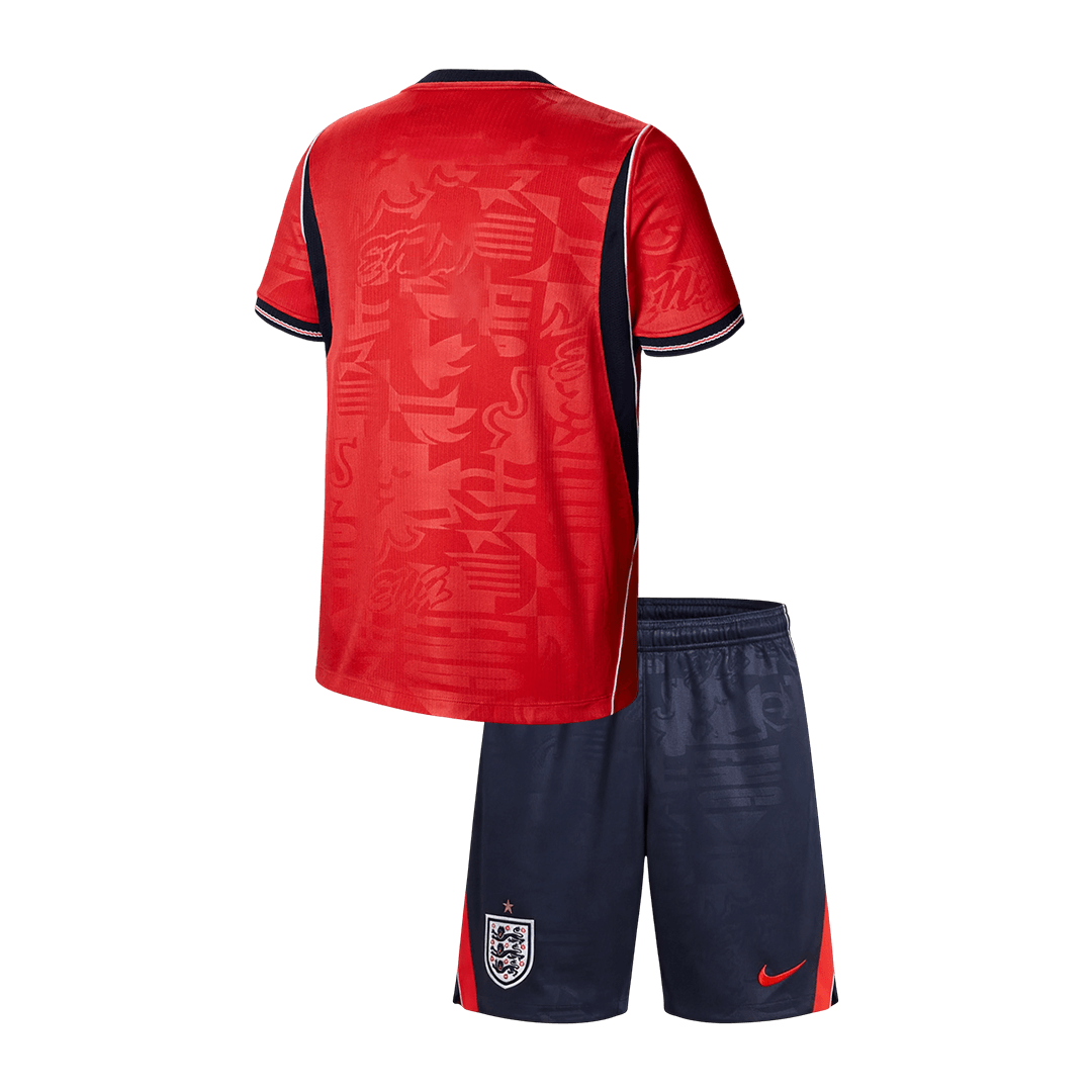 Kid's England Away Soccer Jersey Kit(Jersey+Shorts) World Cup 2026 White