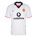 Men Retro Fan Version 02/03 Manchester United Away Soccer Jersey White
