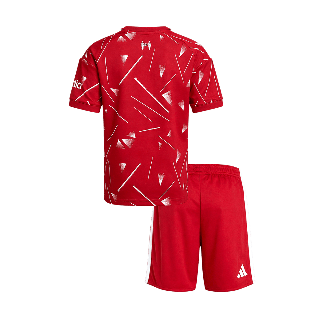 Kids Liverpool Home Soccer Jersey Kit (Jersey+Shorts) 2026/27 Red