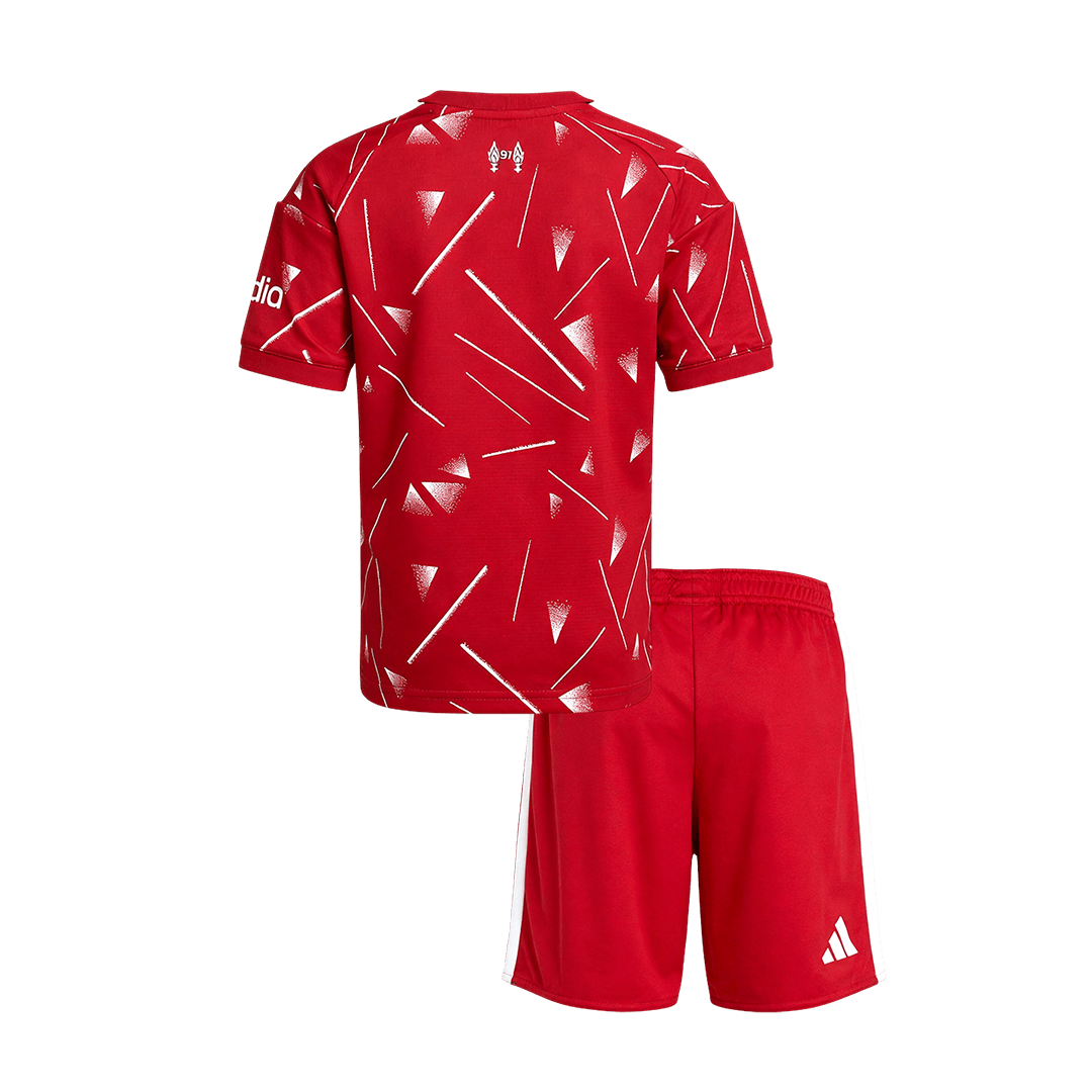 Kids Liverpool Home Soccer Jersey Kit (Jersey+Shorts) 2026/27 Red