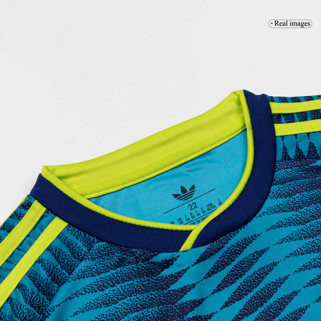 Kid's Colombia Away Soccer Jersey Kit(Jersey+Shorts) World Cup 2026 Blue