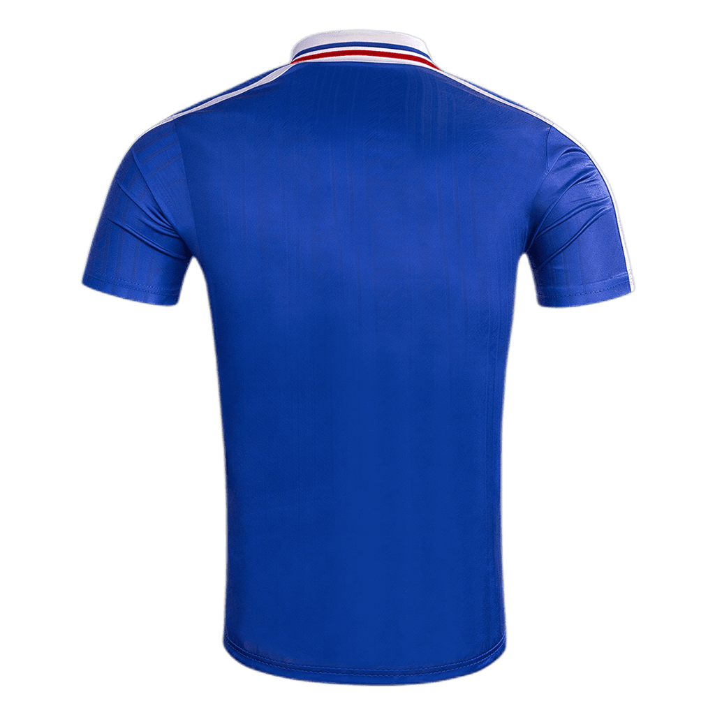 Men Retro Fan Version 1994 France Home Soccer Jersey Blue