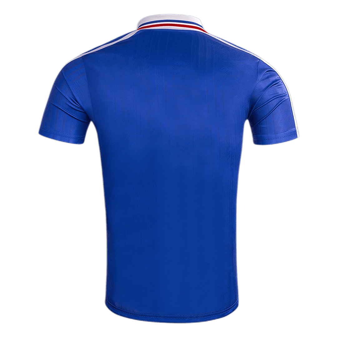 Men Retro Fan Version 1994 France Home Soccer Jersey Blue