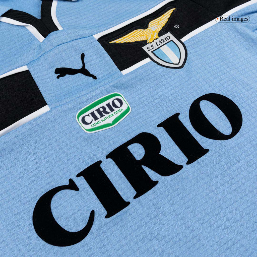 Retro 98/99 Lazio Home Soccer Jersey Blue