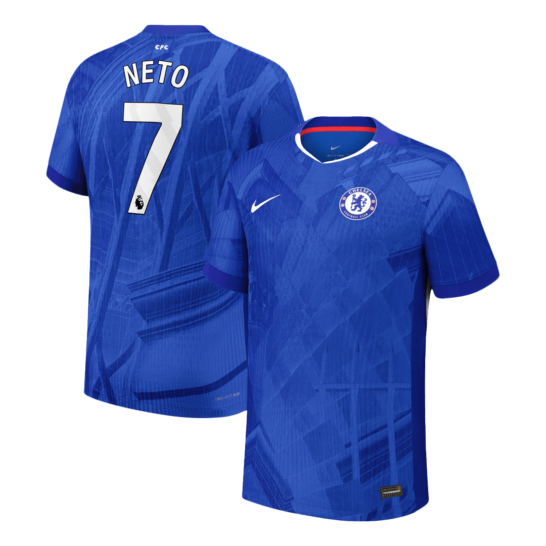 Chelsea 2025/26 Home Soccer Jersey - NETO #7 - Player Version