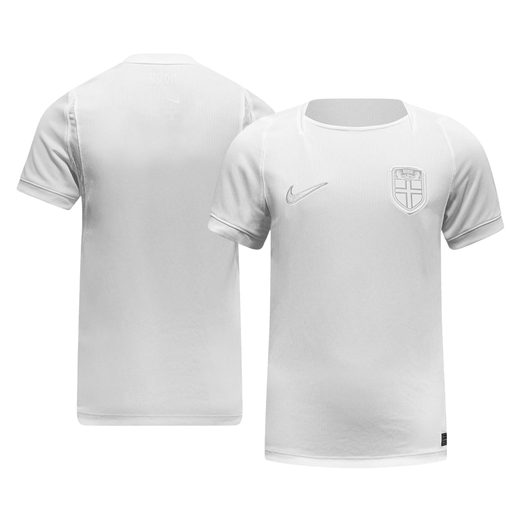 Men Fan Norway Third Soccer Jersey World Cup 2026 White