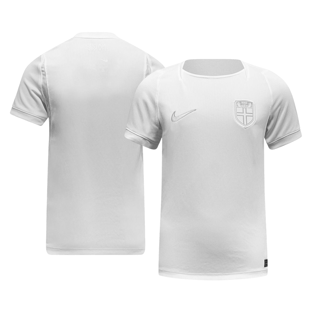 Men Fan Norway Third Soccer Jersey World Cup 2026 White