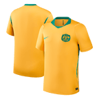 Men Fan Version Australia Home Soccer Jersey World Cup 2026 Yellow