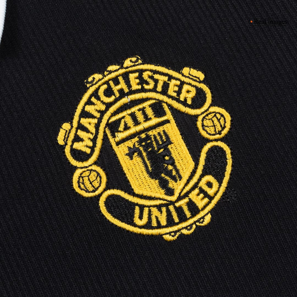 Retro 1998 Manchester United Away Soccer Jersey Black