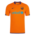 Men Retro Fan Version 06/07 Barcelona Away Soccer Jersey Short Sleeve Orange