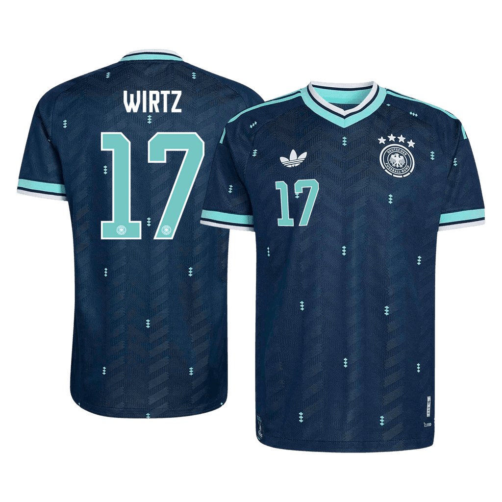 WIRTZ #17 Player Version Germany Away Soccer Jersey World Cup 2026 Navy