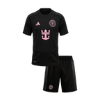 Kid's Inter Miami Away Soccer Jersey Kit(Jersey+Shorts) 2026 Black