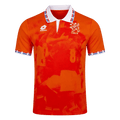 Men Retro Fan Version 1996 Netherlands Home Soccer Jersey Orange