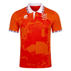 Men Retro Fan Version 1996 Netherlands Home Soccer Jersey Orange
