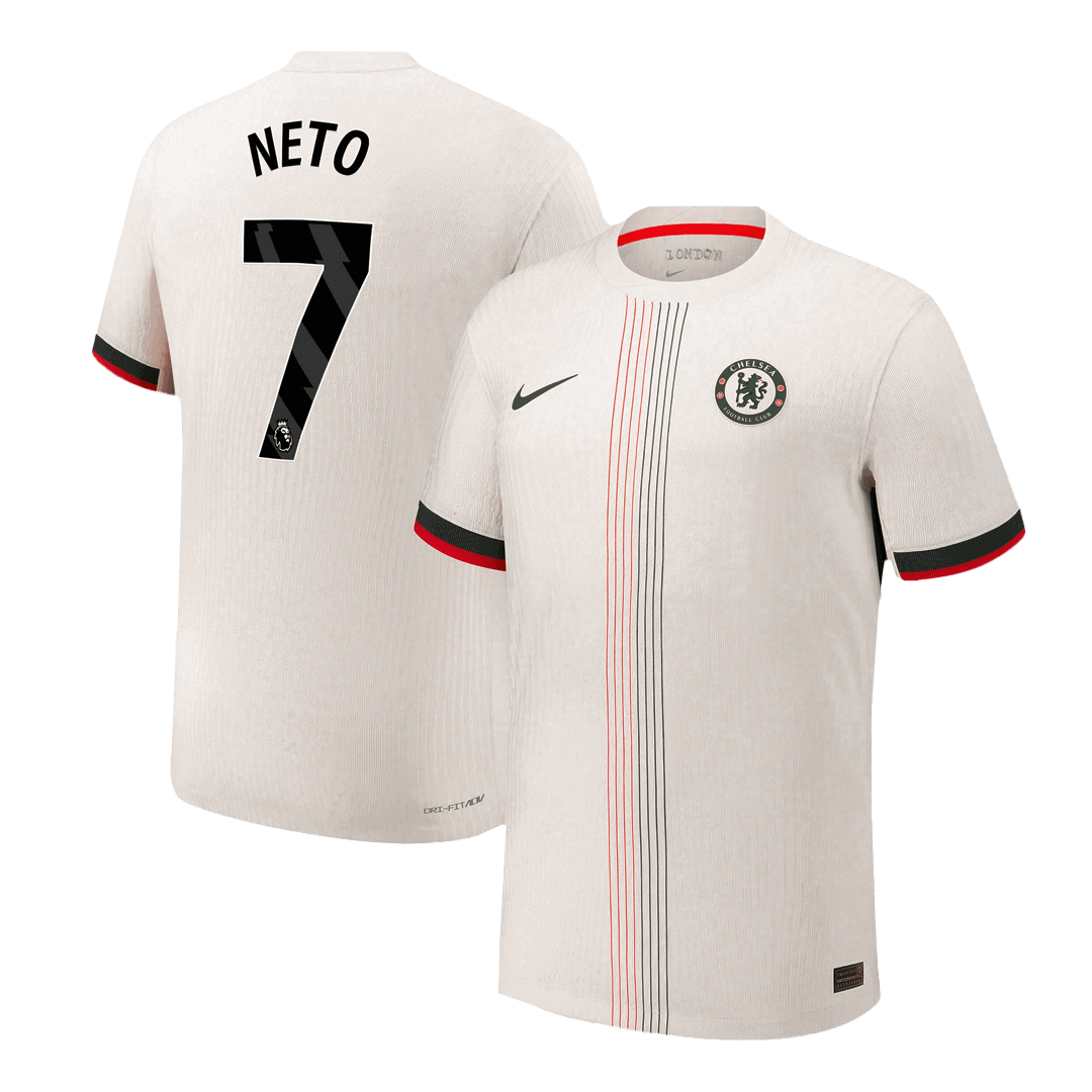 Chelsea 2025/26 Away Soccer Jersey  - NETO #7 - Player Version