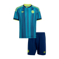 Kid's Colombia Away Soccer Jersey Kit(Jersey+Shorts) World Cup 2026 Blue