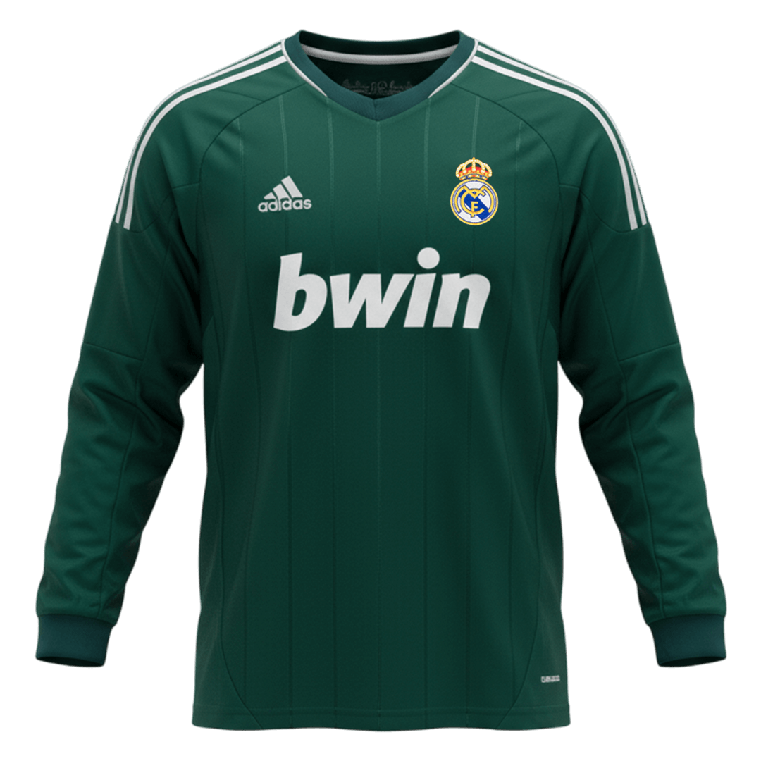 Real Madrid 2012/13 Retro Third Long Sleeve Soccer Jersey