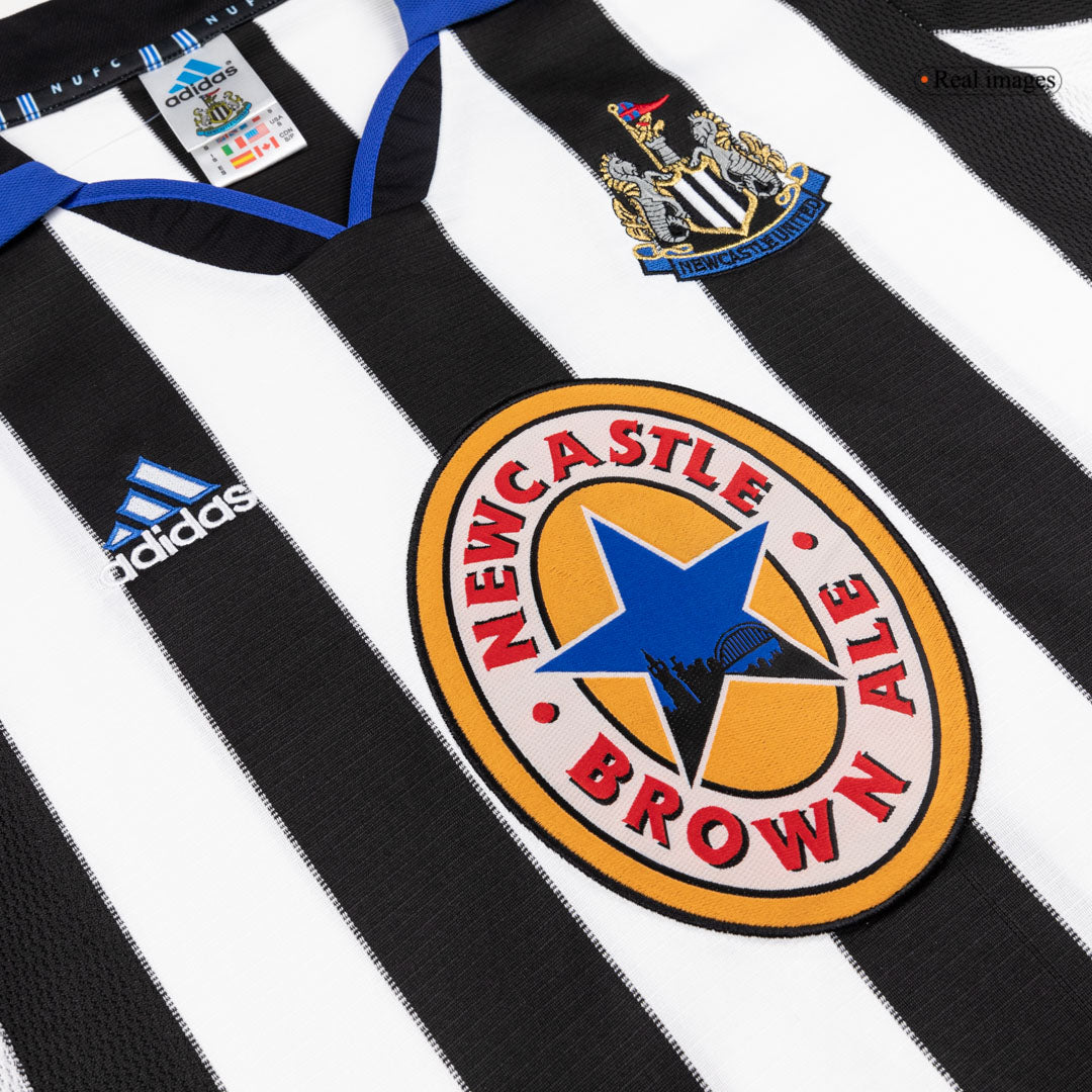 Retro 99/00 Newcastle United Home Soccer Jersey Black&White