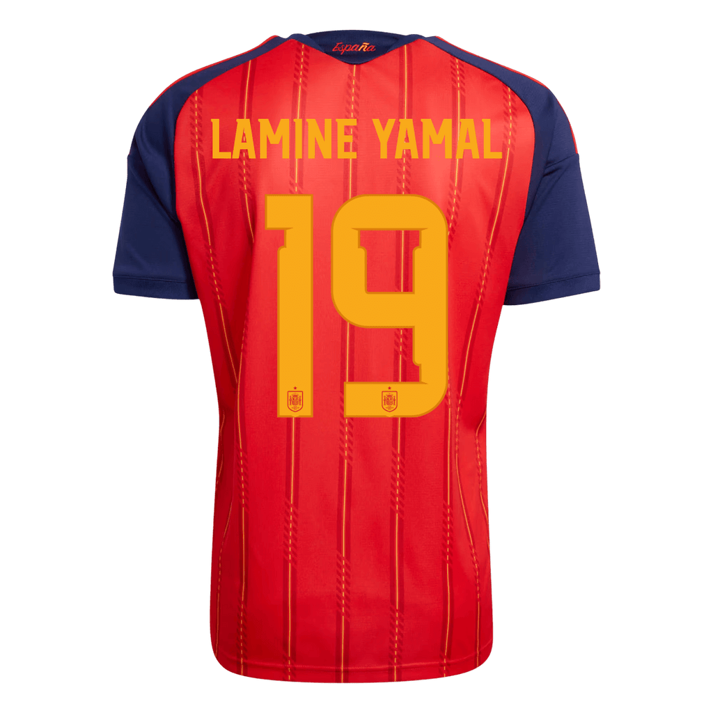 LAMINE YAMAL #19 Spain Home Soccer Jersey World Cup 2026 Red