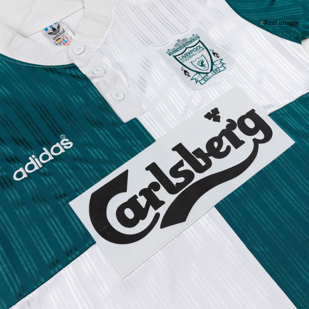 Retro 95/96 Liverpool Away Soccer Jersey Blue&White