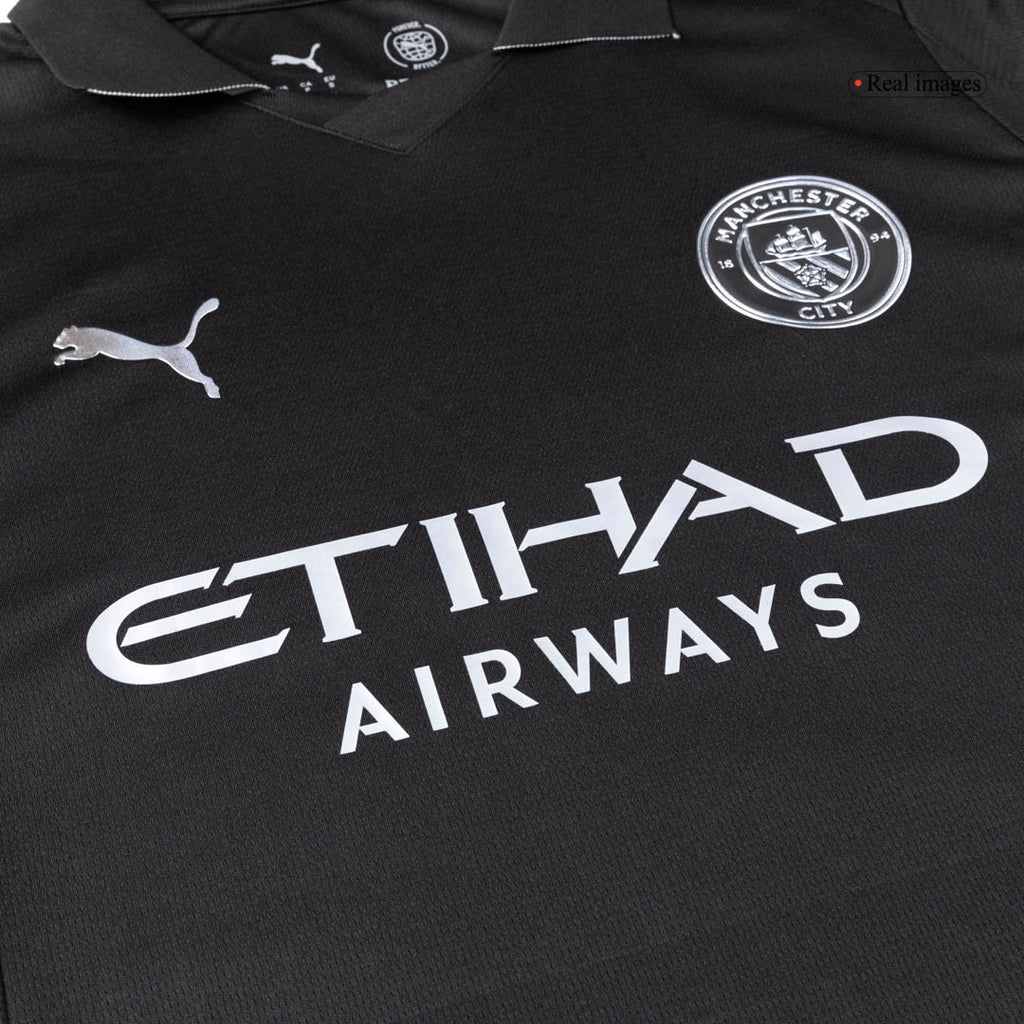 CHERKI #10 Manchester City Away Soccer Jersey 2025/26 Black