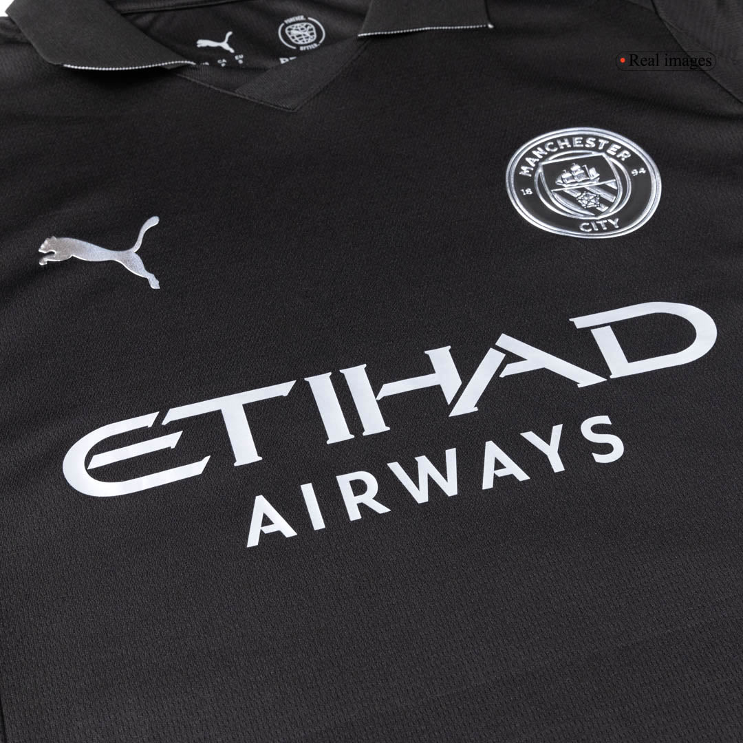 CHERKI #10 Manchester City Away Soccer Jersey 2025/26 Black