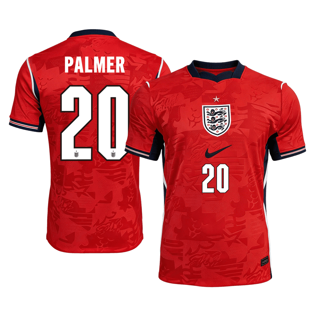 PALMER #20 Player Version England Away Soccer Jersey World Cup 2026 Red