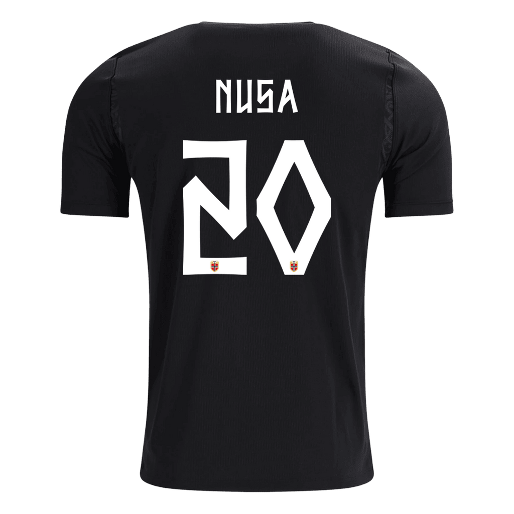 NUSA #20 Norway Away Soccer Jersey World Cup 2026 Black
